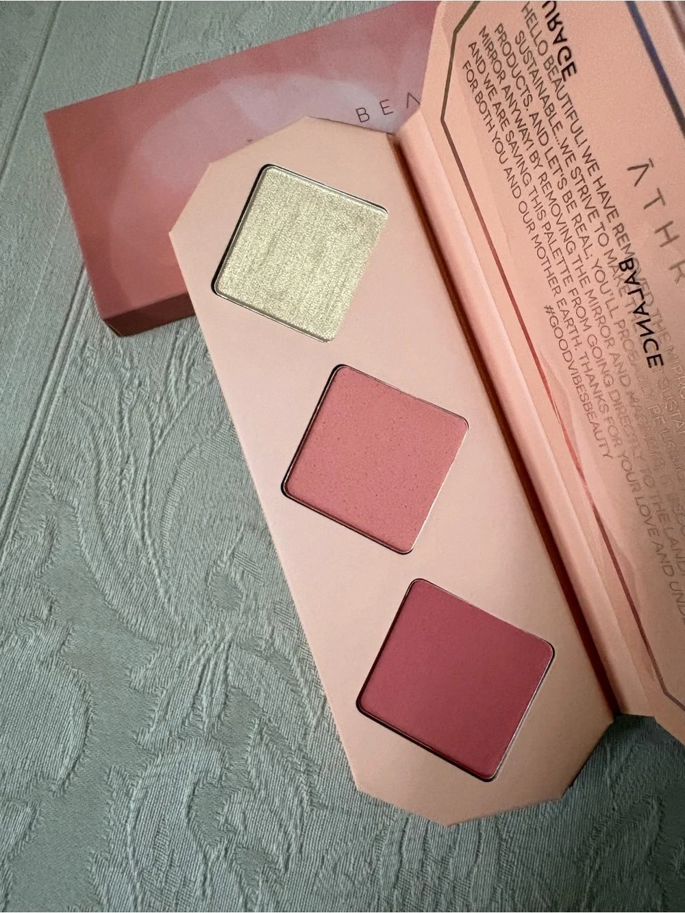 Athr Beauty Crystal Charged Cheek Blush Palette in Amber BNIB